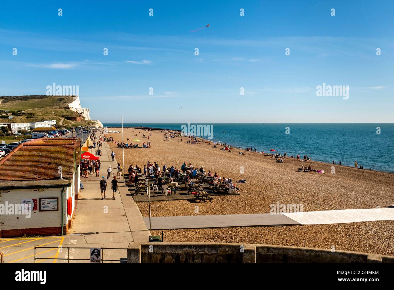 Seaford Beach, Seaford, East Sussex, Royaume-Uni. Banque D'Images