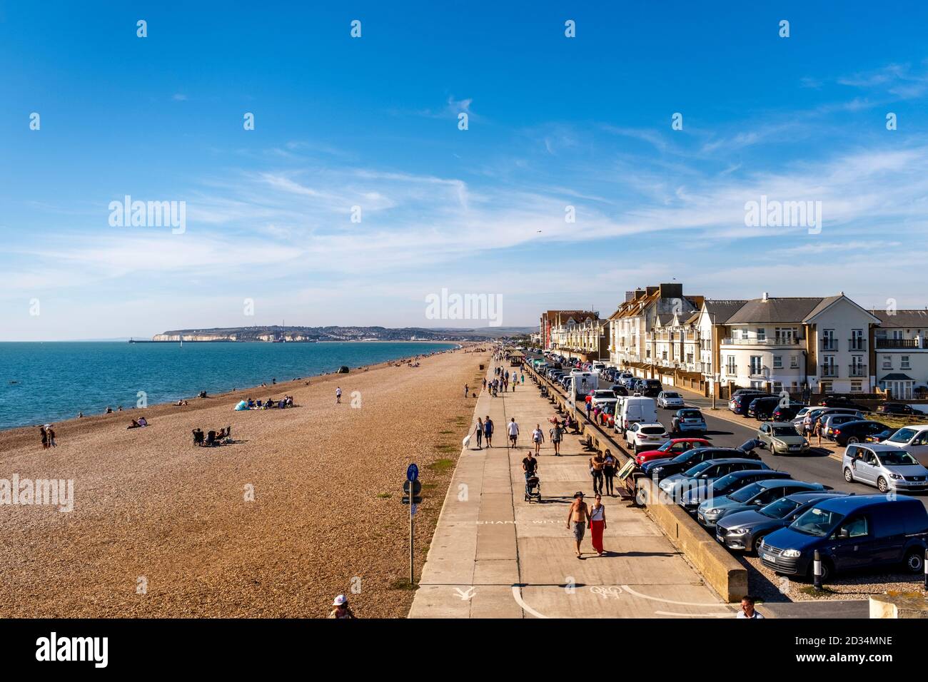 Seaford Beach, Seaford, East Sussex, Royaume-Uni. Banque D'Images