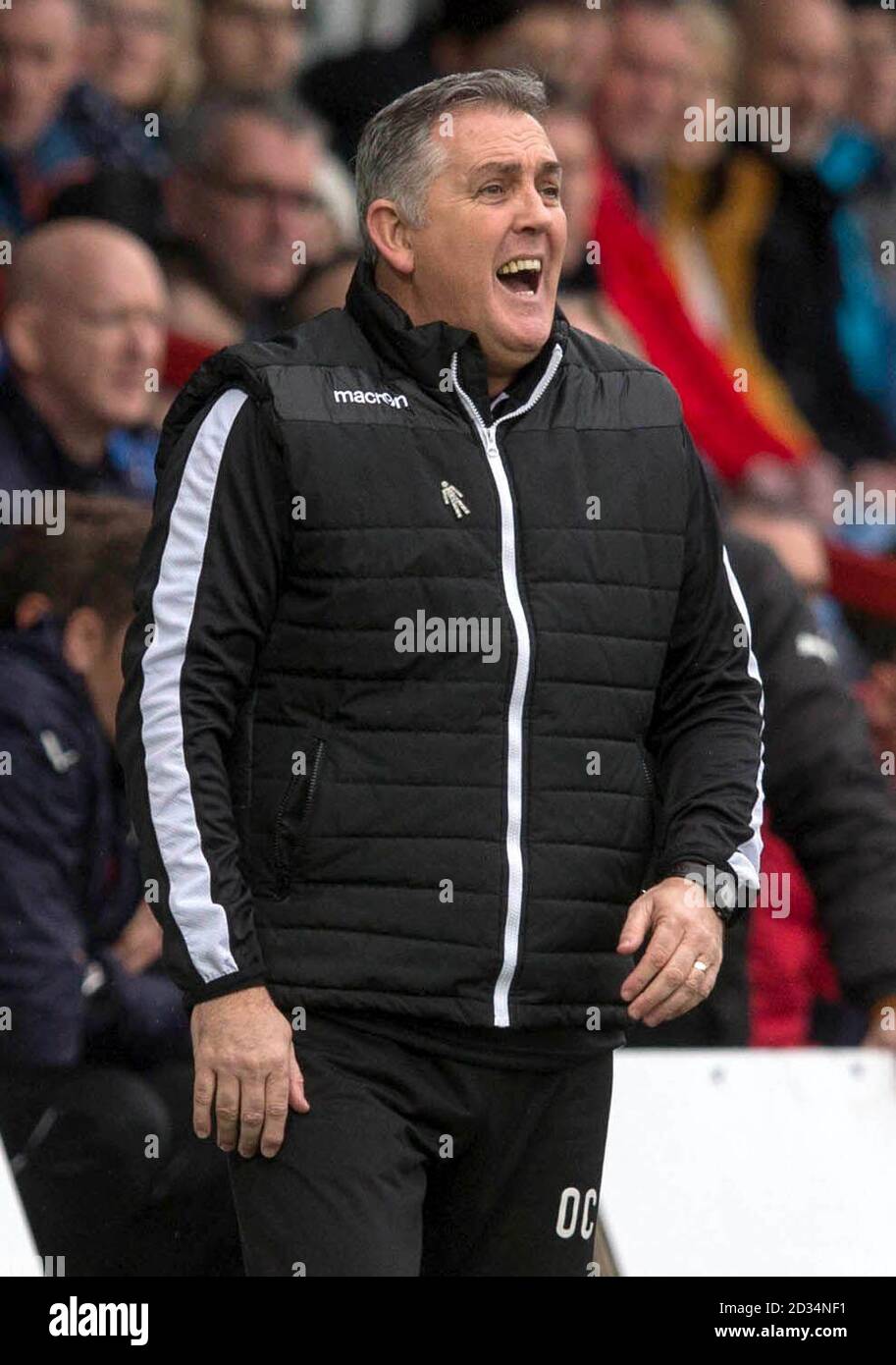 Owen Coyle, directeur du comté de Ross, lors du match de la première consultation écossaise de Ladbrokes au stade Global Energy, à Dingwall.APPUYEZ SUR ASSOCIATION photo.Date de la photo: Dimanche 28 janvier 2018.Voir PA Story soccer Ross County.Le crédit photo devrait se lire : Jeff Holmes/PA Wire.USAGE ÉDITORIAL UNIQUEMENT Banque D'Images