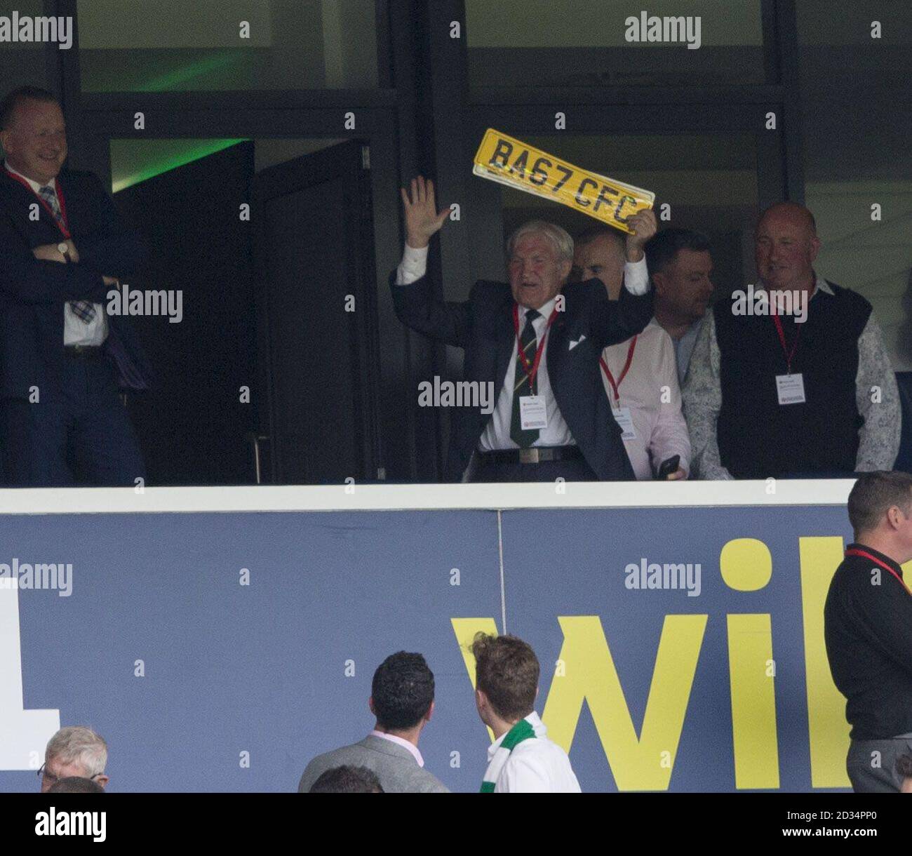 Bertie Auld lors de la finale de la coupe écossaise William Hill à Hampden Park, Glasgow. APPUYEZ SUR ASSOCIATION photo. Date de la photo: Samedi 19 mai 2018. Voir PA Story FOOTBALL Scottish final. Le crédit photo devrait se lire : Jeff Holmes/PA Wire. Banque D'Images