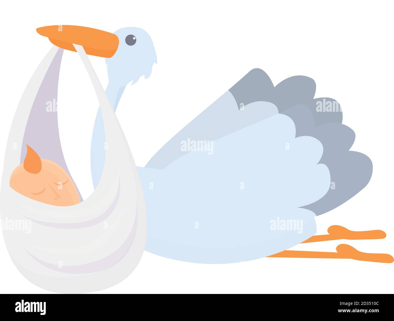 Icone De La Famille De La Tempete De Bebe Dessin Anime De La Famille De Bebe Stork Icone Vecteur Pour Le Web Design Isole Sur Fond Blanc Image Vectorielle Stock Alamy