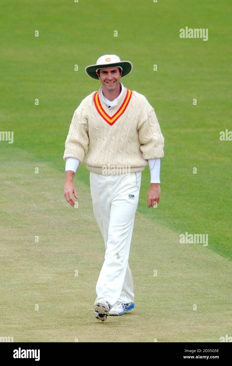Michael Vaughan du MCC pendant le match du Champion County à Lords, Londres. Banque D'Images