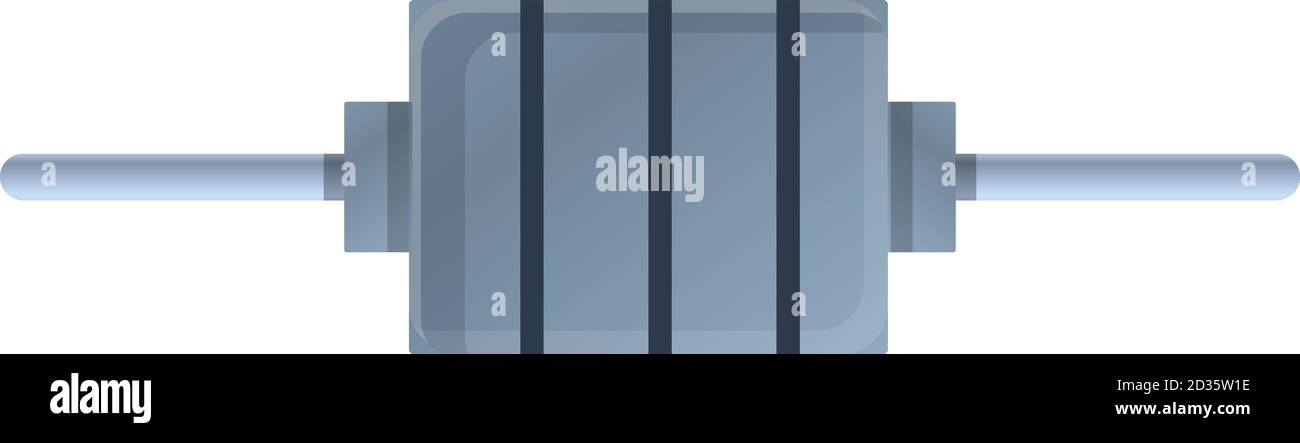 Icône de condensateur bipolaire. Dessin animé de l'icône de vecteur de condensateur bipolaire pour la conception Web isolée sur fond blanc Illustration de Vecteur