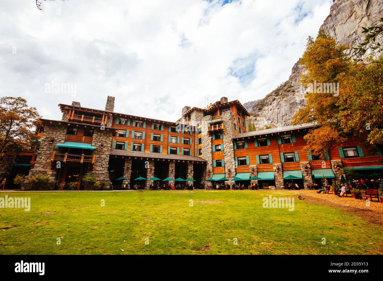 L'hôtel Ahwahnee Yosemite USA Banque D'Images