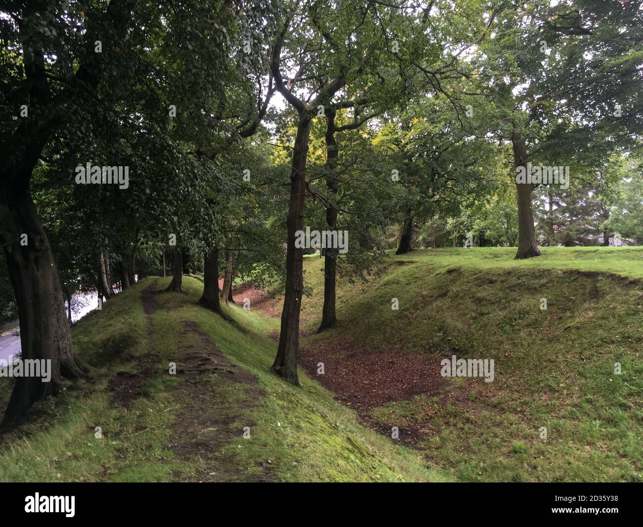 Scènes pour la route du mur Antonine de l'époque romaine, à travers la ceinture centrale de l'Écosse, septembre 2020. Banque D'Images