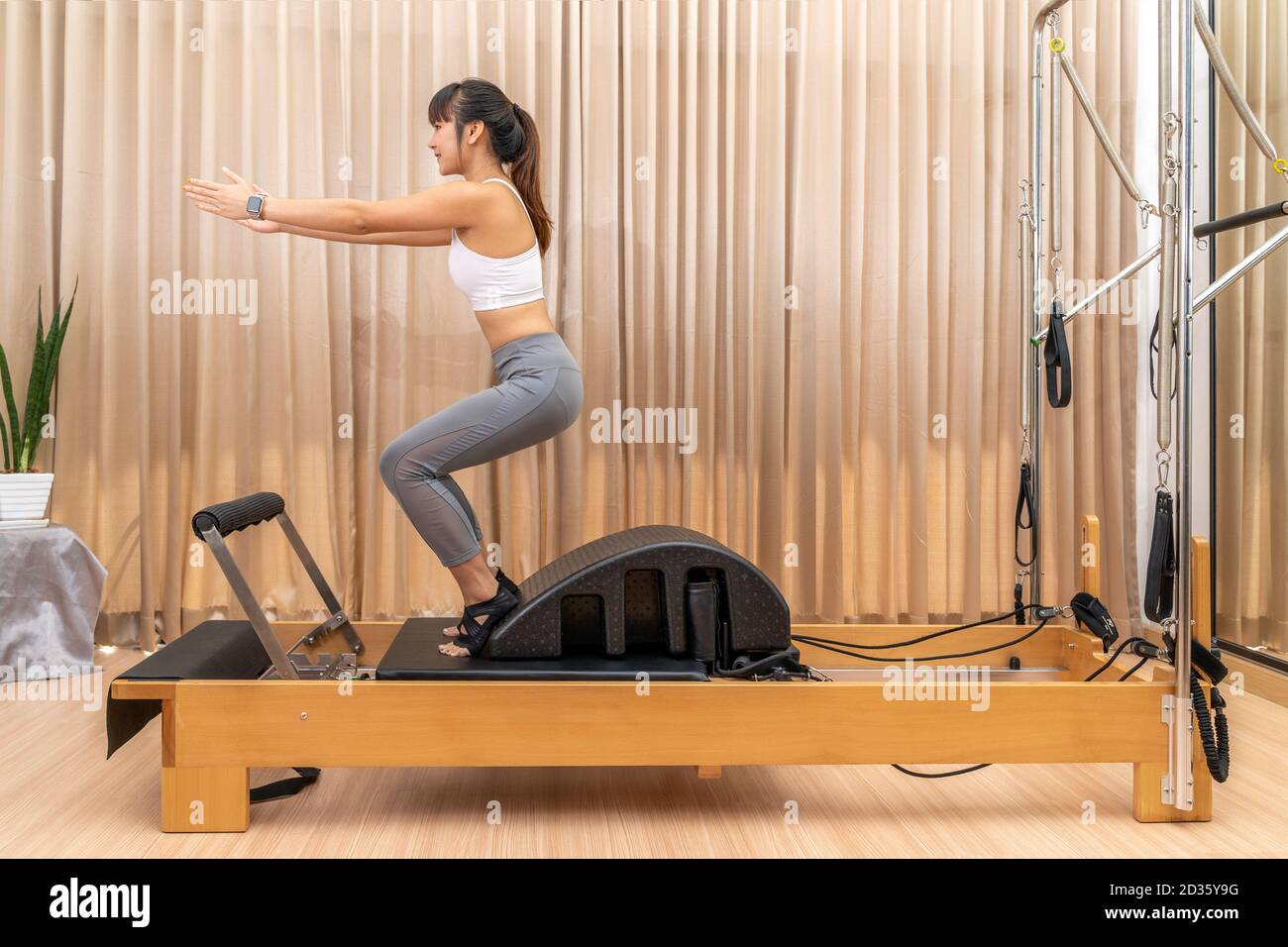 Planche De Pilates Pliable Multifonctionnelle - Ensemble Reformeur Amélioré Pour Maison - Kit Complet