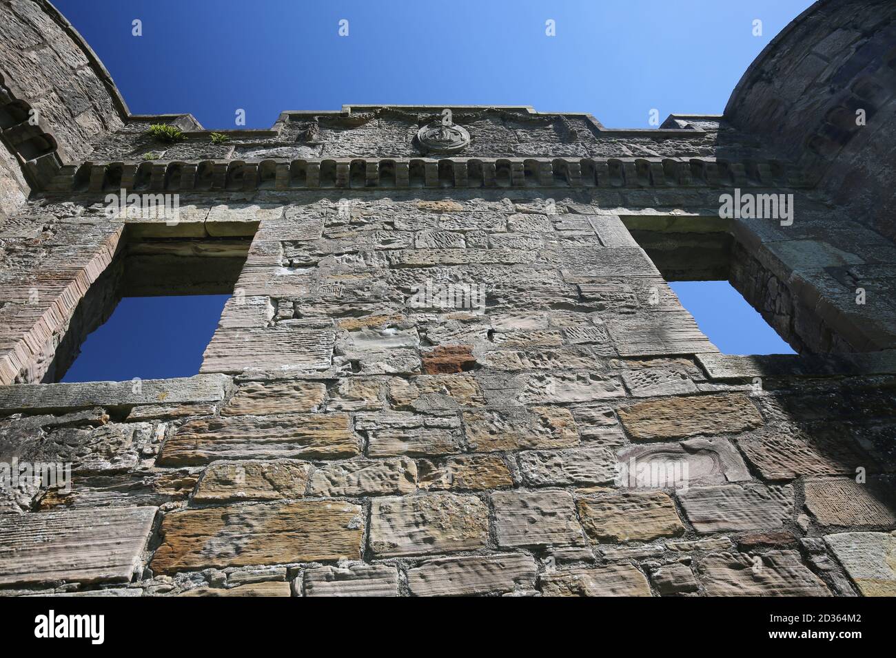 Irvine mai 2019. Eglington Castle, Eglington Country Park Irvine.les ruines d'un grand manoir gothique à créneaux à Kilwinning, North Ayrshire, Scotl Banque D'Images