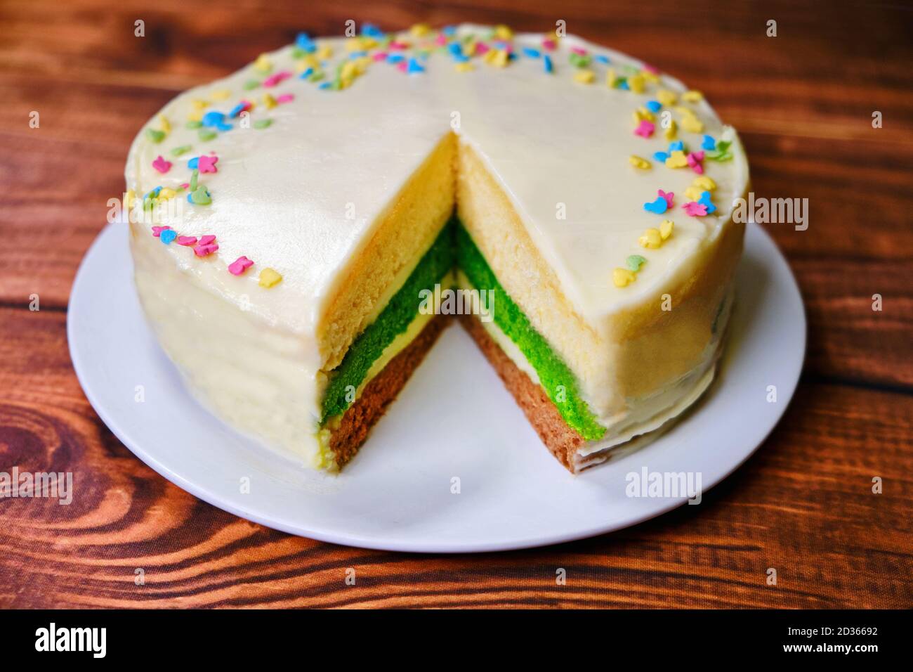 Tricolor Dessert Banque D Image Et Photos Alamy