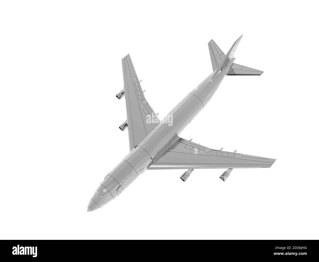 grand avion passager dans le ciel Banque D'Images