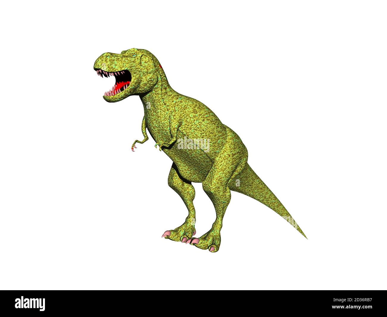 dinosaures agiles avec une peau calcaire Banque D'Images
