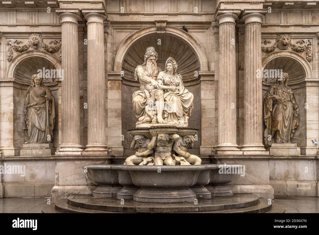Der Albrechtsbrunnen à Vienne, Österreich, Europa | la fontaine Albrecht à Vienne, Autriche, Europe Banque D'Images