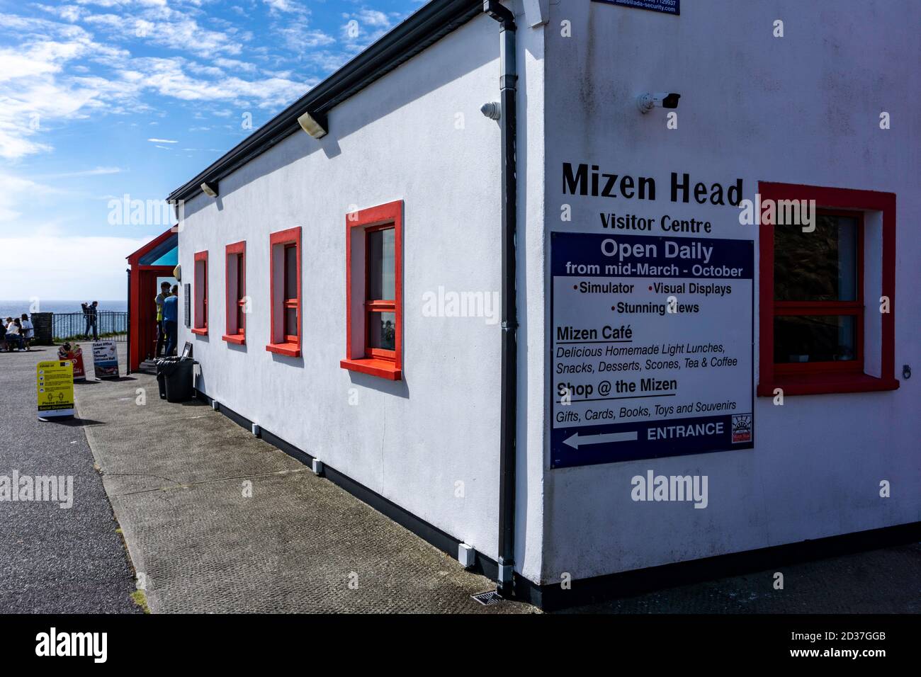 Mizen Head Visitor Centre et musée à Cork, Irlande. Dédié à l'histoire de la sécurité en mer en référence aux aides à la navigation. Banque D'Images