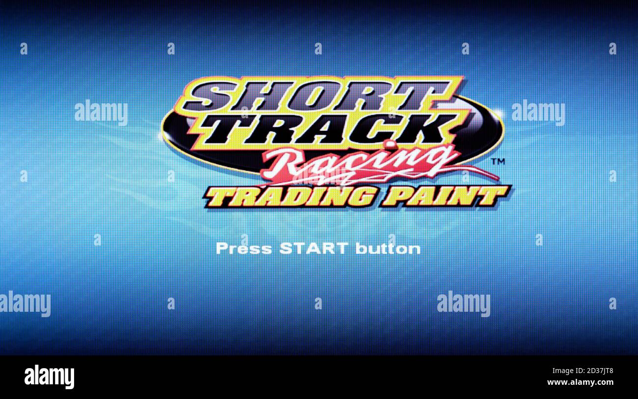 Courses sur piste courte - Trading Paint - Sony PlayStation 2 PS2 - usage éditorial uniquement Banque D'Images