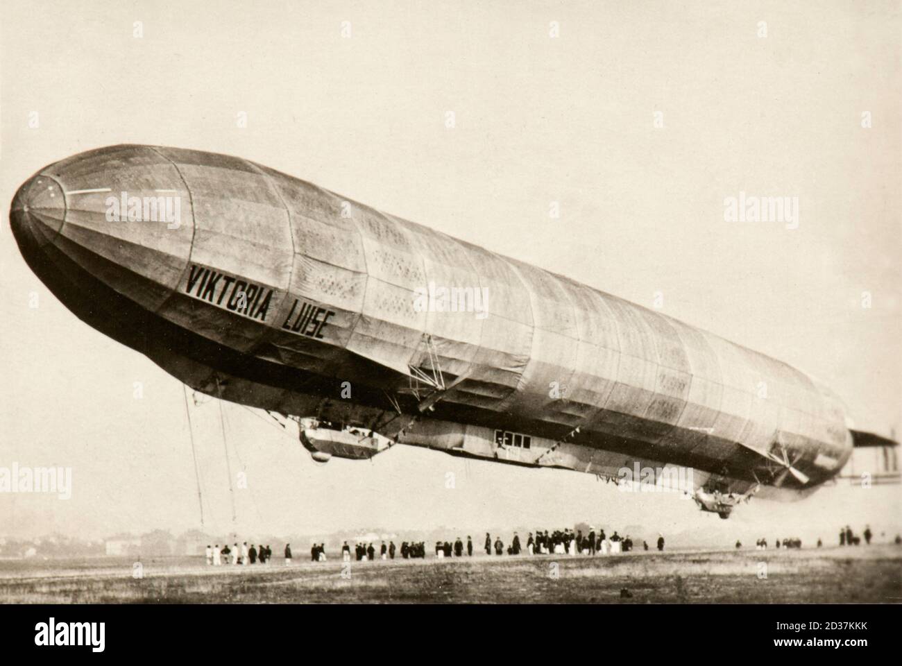 Un des premiers vols de Viktoria Luise, 1912 Banque D'Images