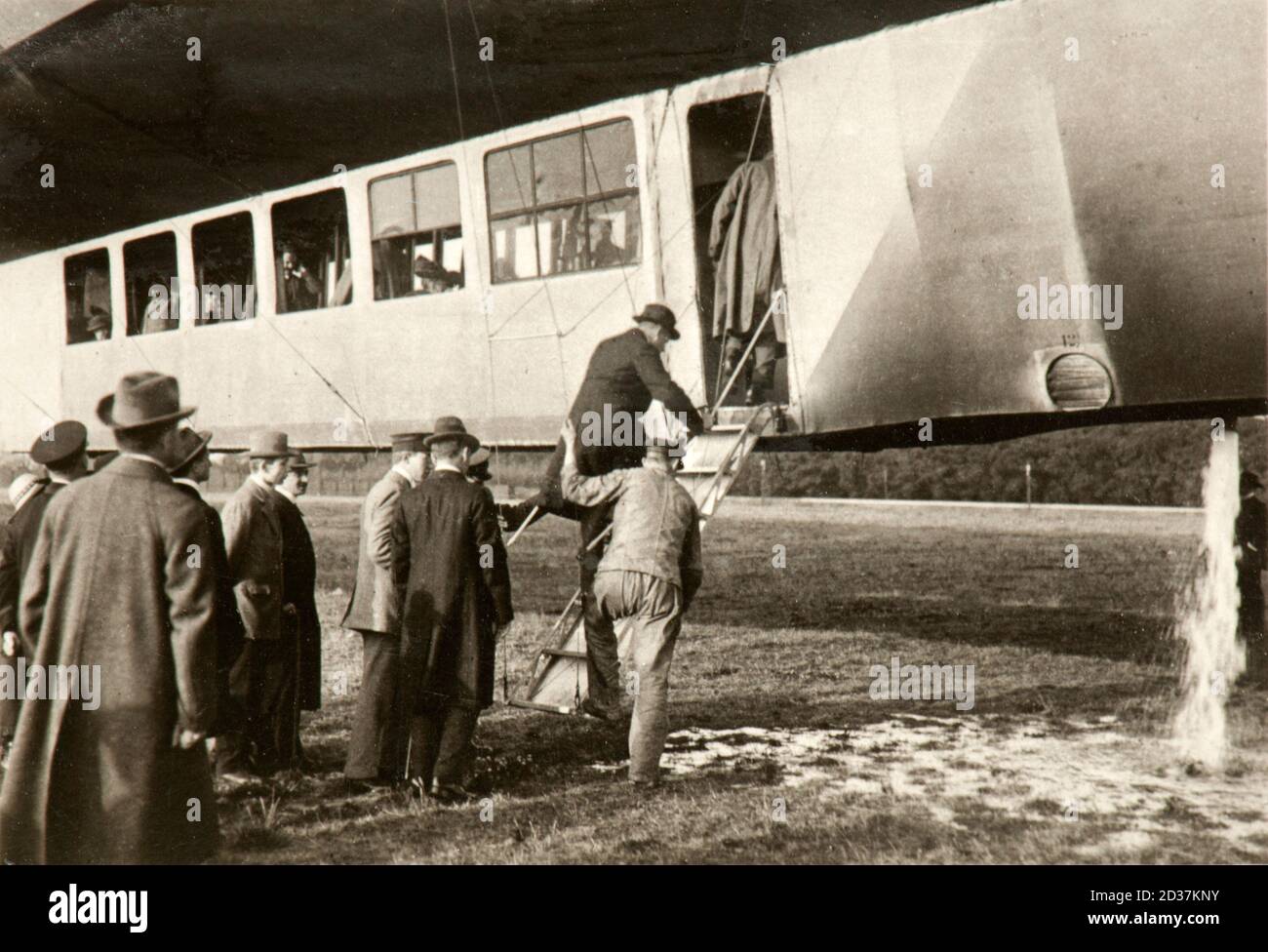 Passagers à bord du Viktoria Luise (1915) Banque D'Images