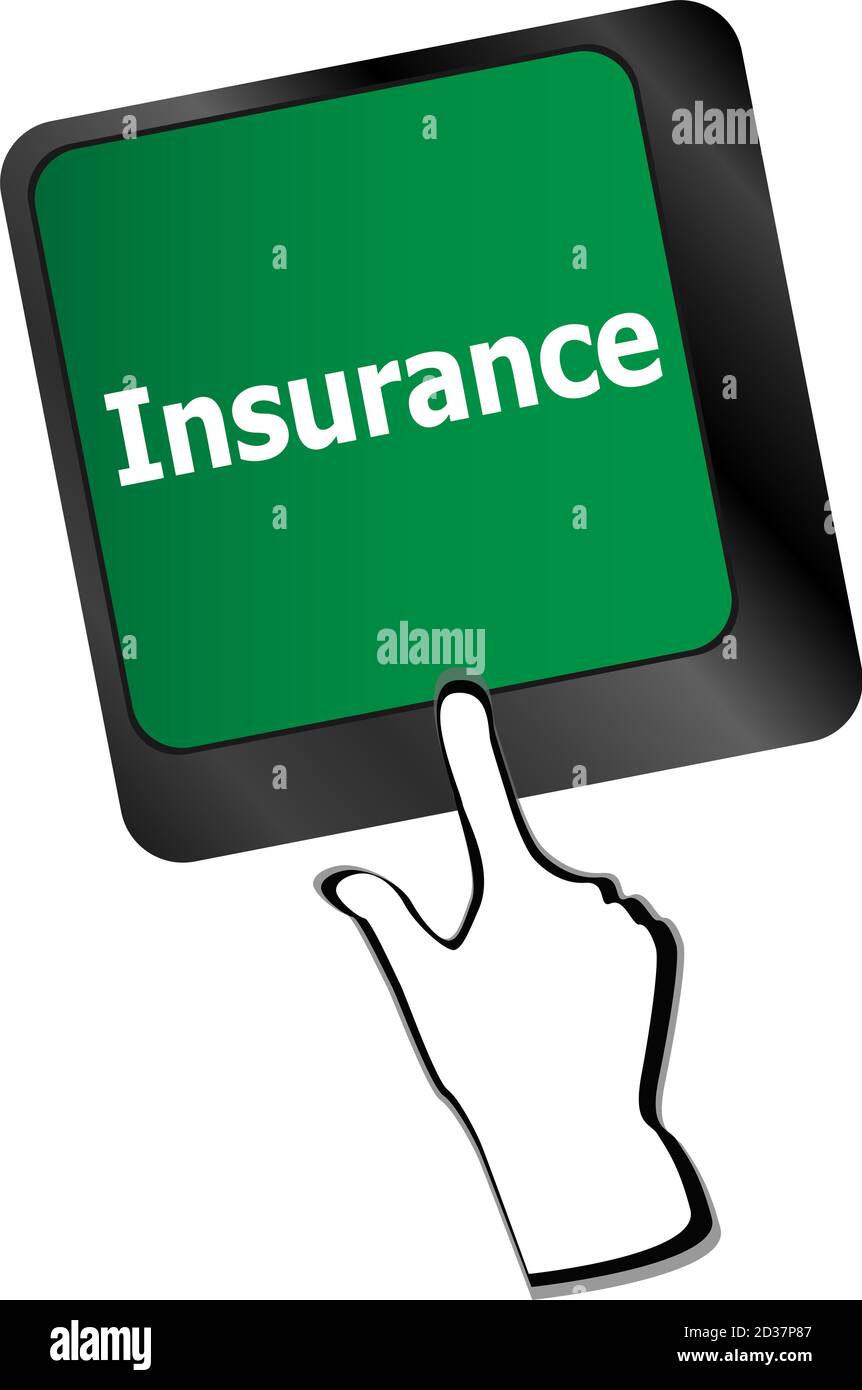 Clé de l'assurance à la place d'entrée Banque D'Images