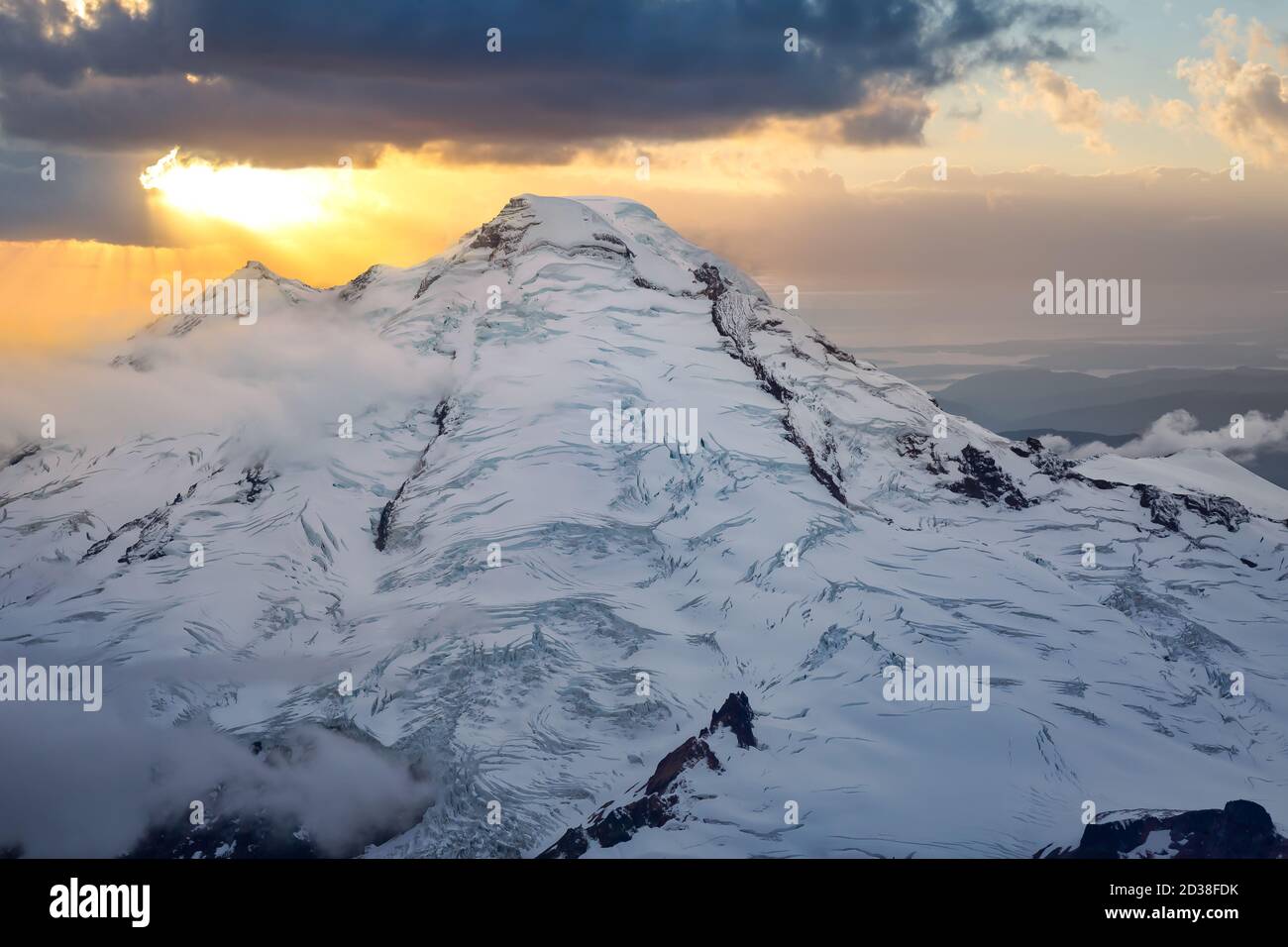 Vue spectaculaire sur le paysage aérien Banque D'Images
