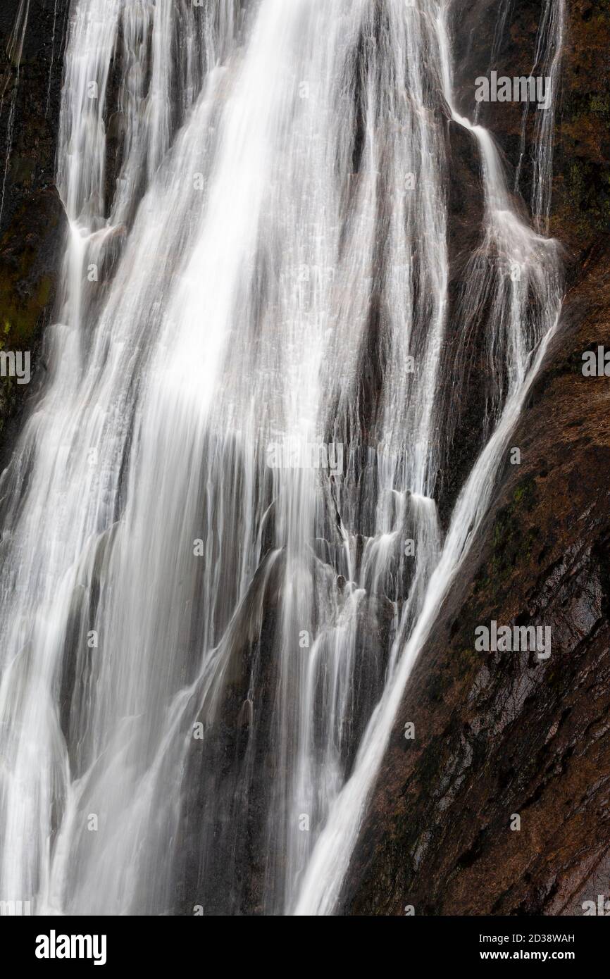 Chute d'eau d'Aber Falls, Snowdonia, pays de Galles du Nord Banque D'Images