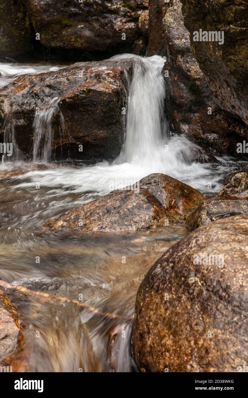 Chute d'eau d'Aber Falls, Snowdonia, pays de Galles du Nord Banque D'Images