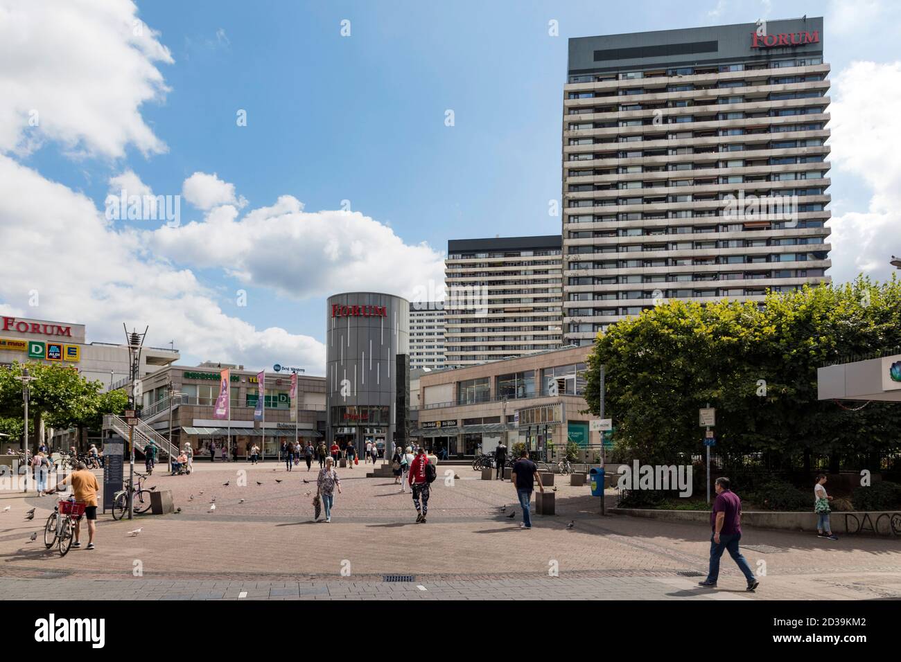 Forum City Mulheim sur Kurt-Schumacher-Platz Banque D'Images