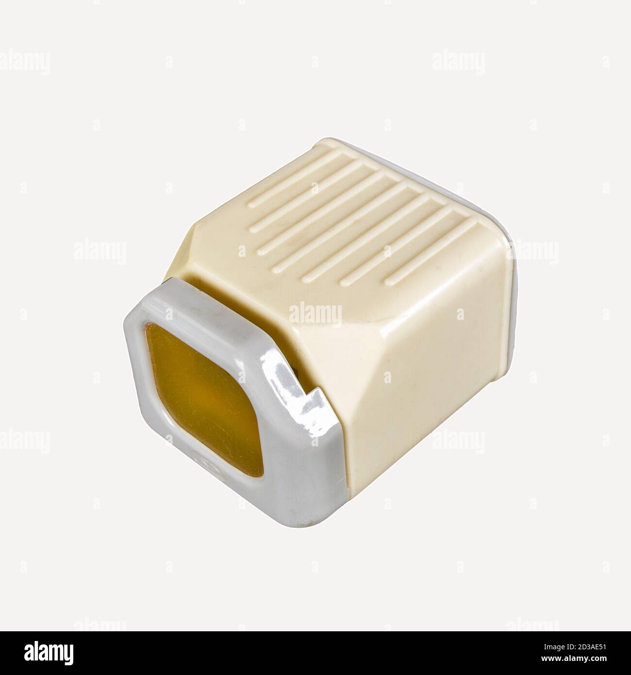 Vieux diascope. Image isolée sur fond blanc Banque D'Images