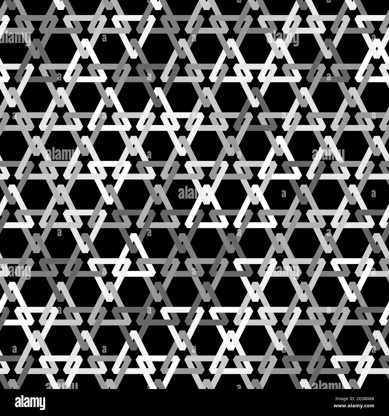 Arrière-plan géométrique vectoriel avec carreaux en chaîne triangulaire motif sans couture Illustration de Vecteur