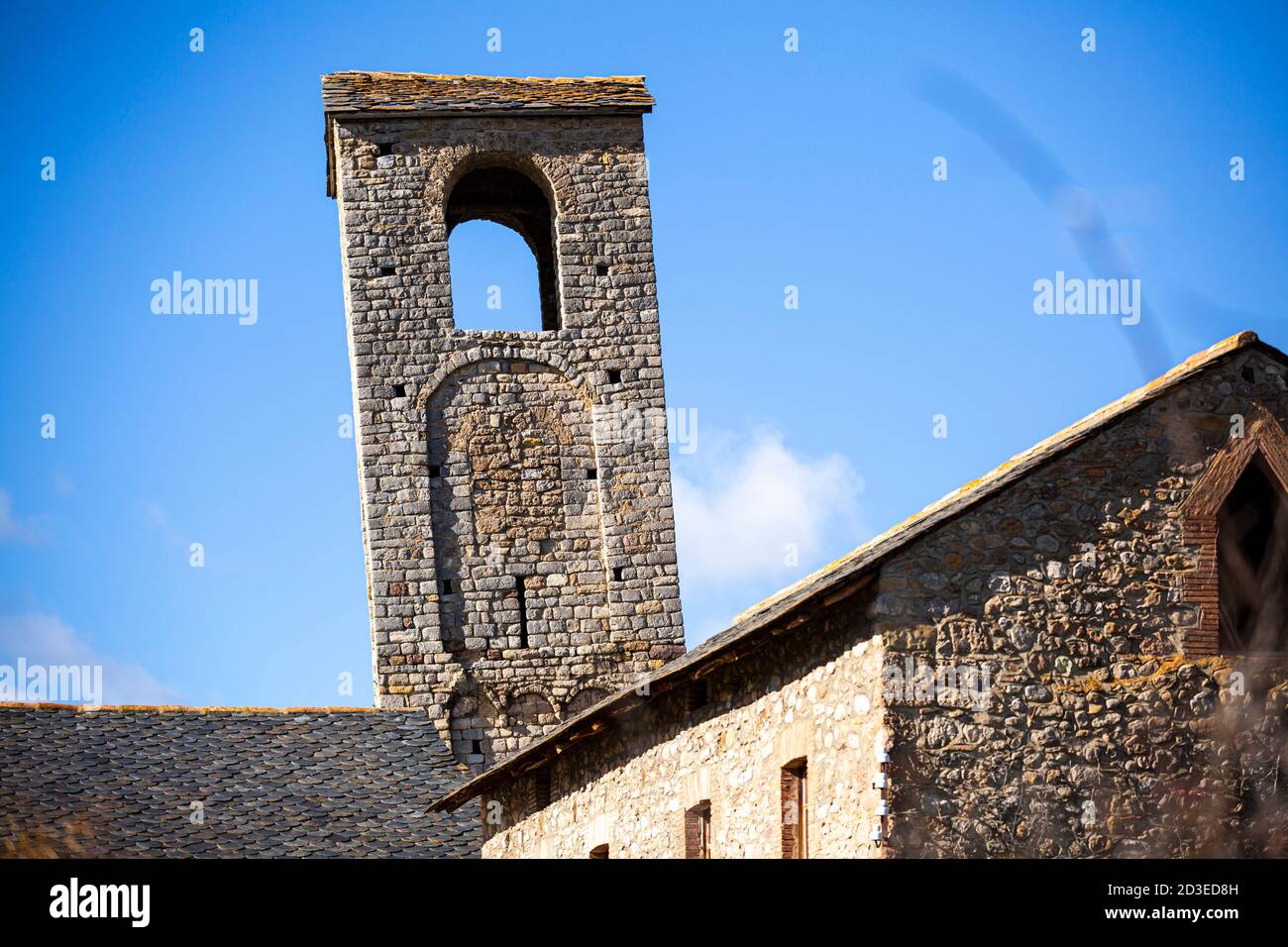 Tour Santa eugenia, Cerdanya. Banque D'Images