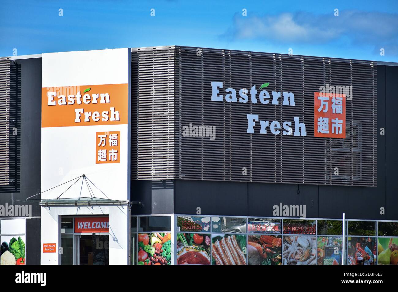 AUCKLAND, NOUVELLE-ZÉLANDE - 09 avril 2019: Auckland / Nouvelle-Zélande - avril 9 2019: Supermarché asiatique de l'est frais à Pakuranga Banque D'Images