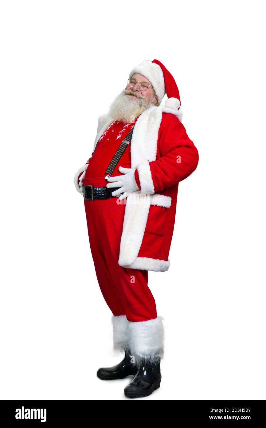 Photo du Père Noël barbu. Banque D'Images