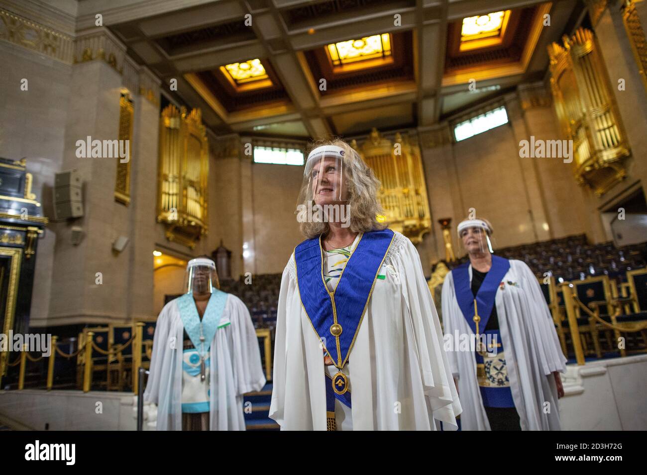 Freemasonss' Hall à Londres, siège de l'United Grand Lodge of England et lieu de rencontre pour les Masonic Lodges, Queen Street, Covent Garden. Banque D'Images