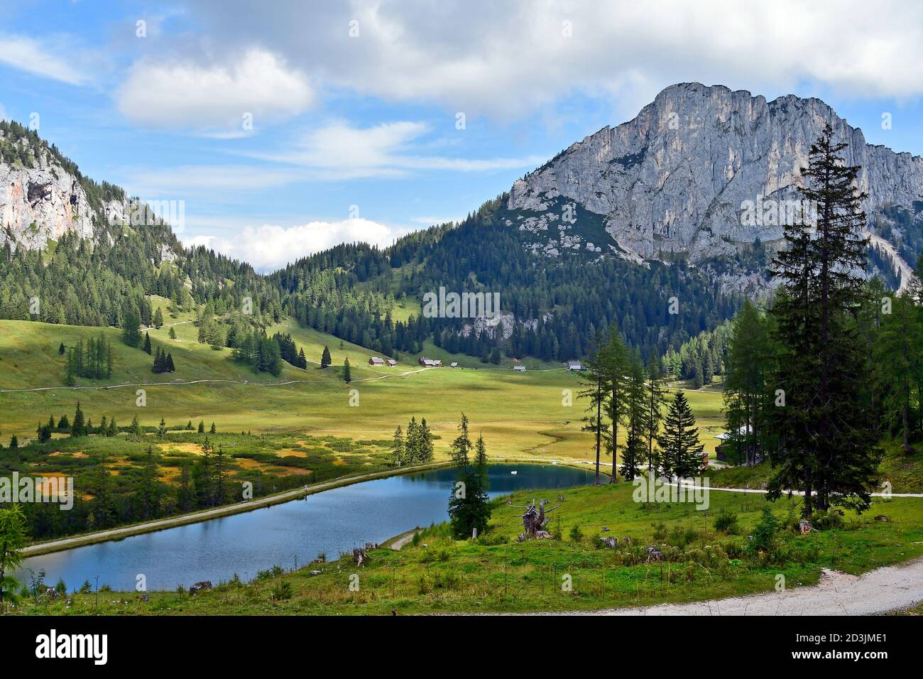 Autriche, paysage sur Wurzeralm dans la région de vacances de Pyhrn-Priel, situé dans le parc national de Kalkalpen en haute-Autriche Banque D'Images