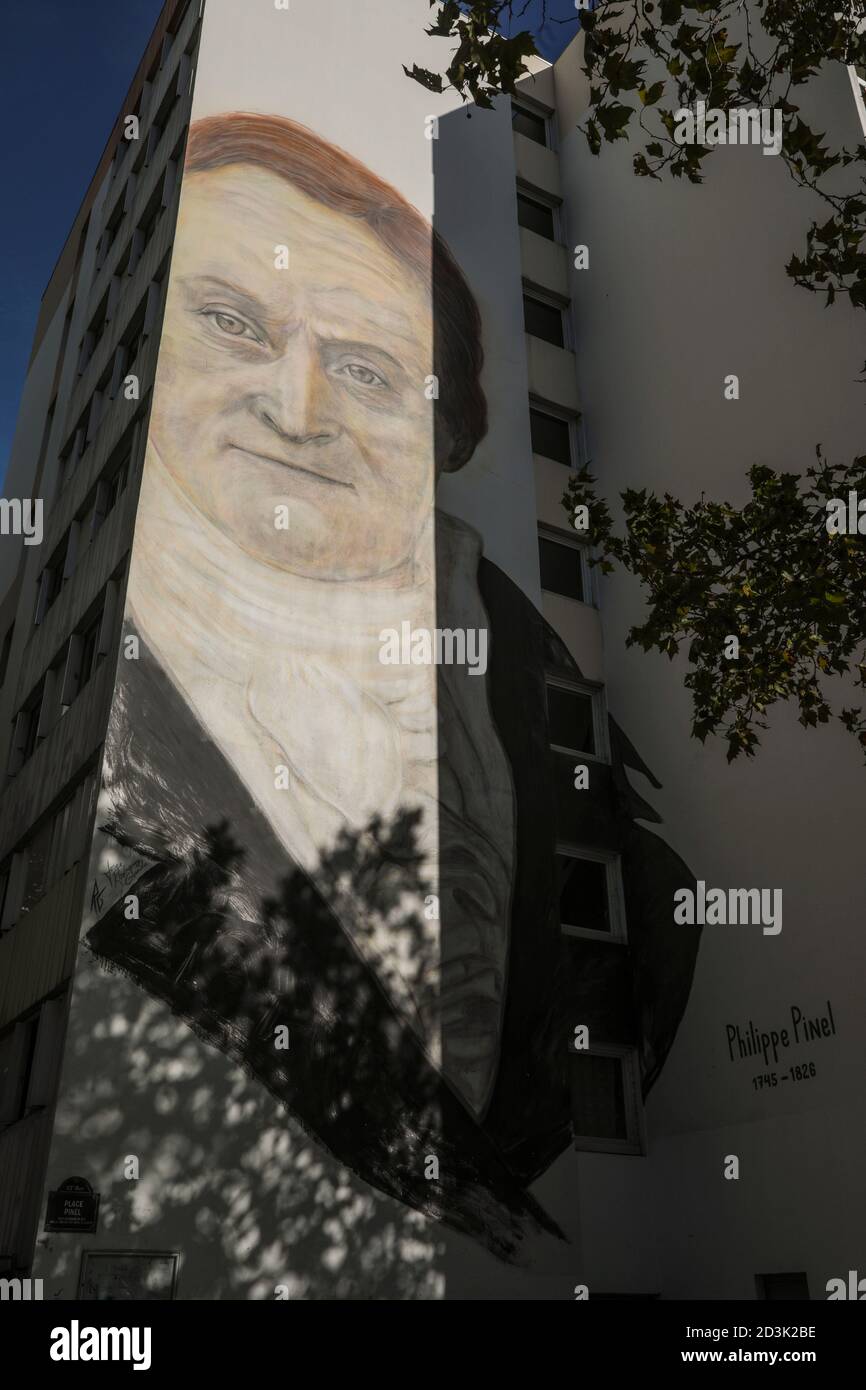 LE 13ÈME QUARTIER EN PLEIN AIR MUSÉE D'ART DE LA RUE À PARIS Banque D'Images