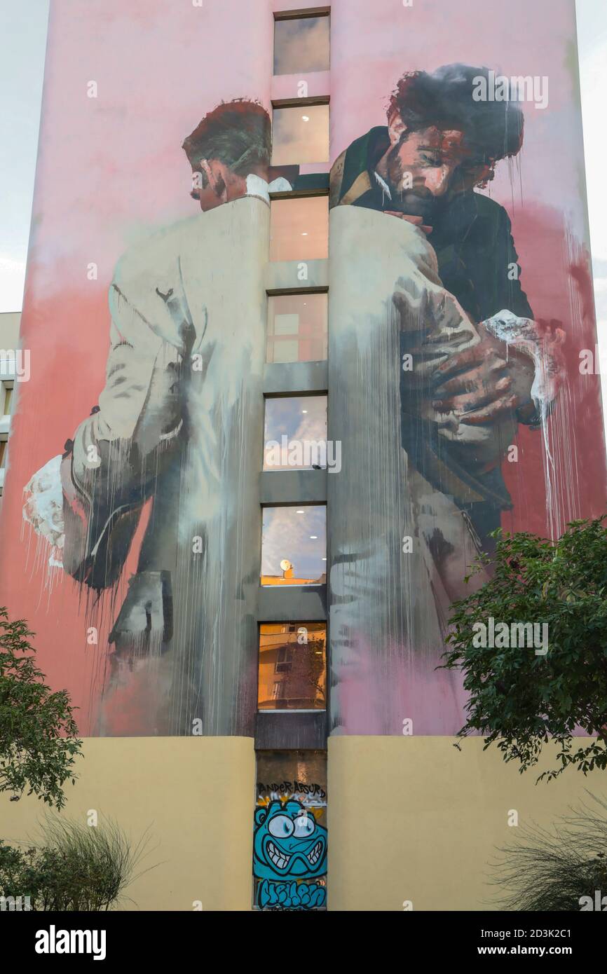 LE 13ÈME QUARTIER EN PLEIN AIR MUSÉE D'ART DE LA RUE À PARIS Banque D'Images