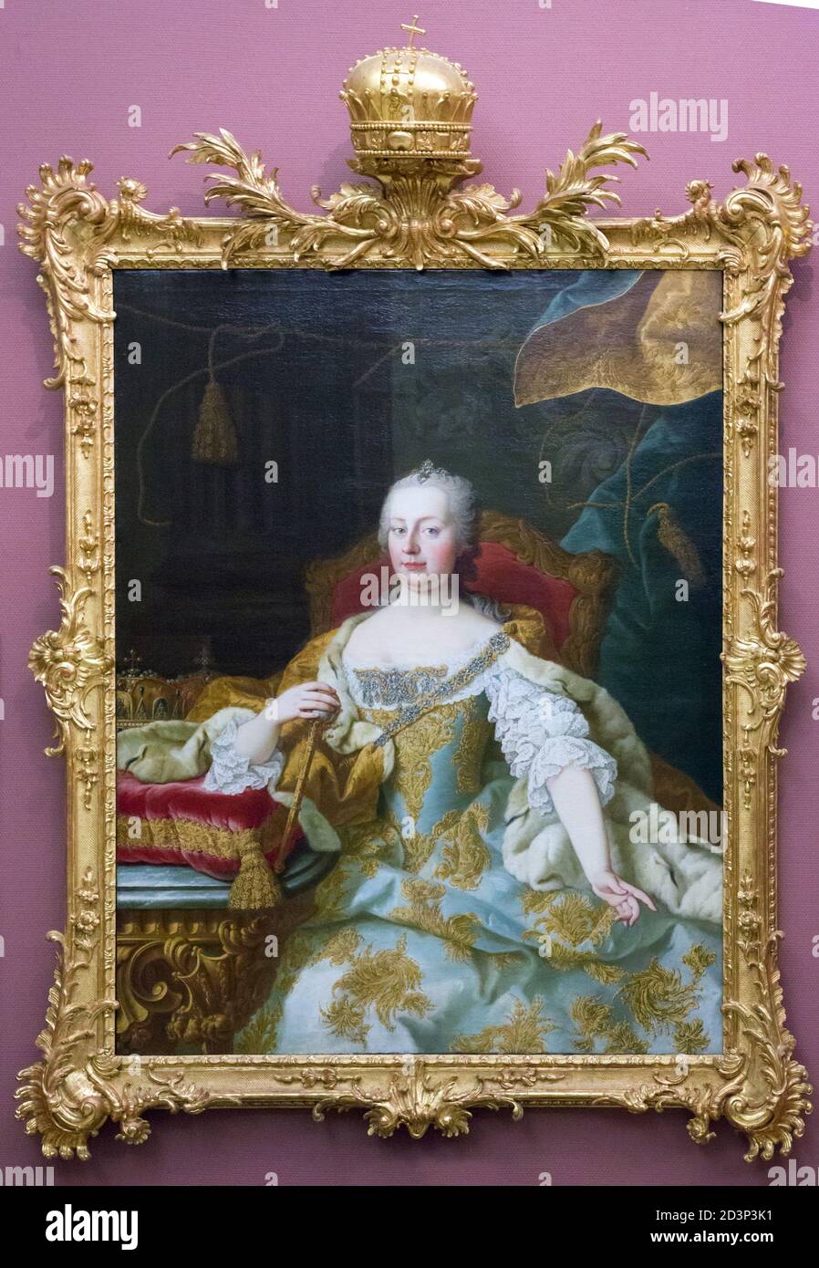 Portrait de Maria Theresa Walburga Amalia Christina Banque D'Images