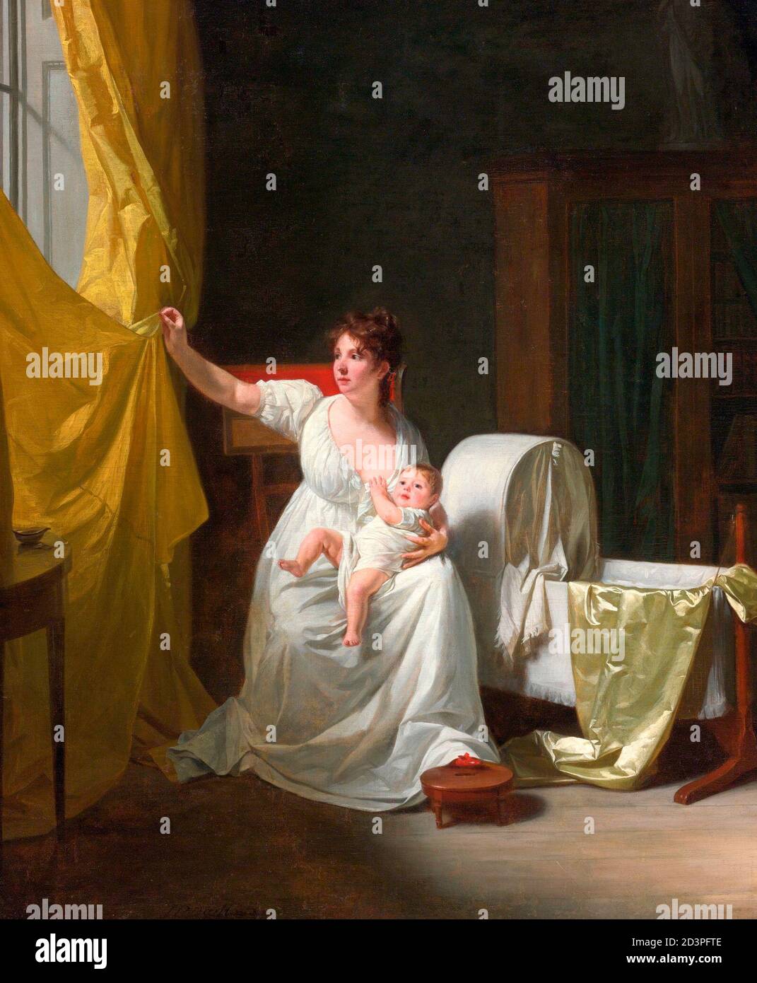 Portrait de Madame de l'Horme et de son fils - Henry-Pierre Danloux, 1801 Banque D'Images