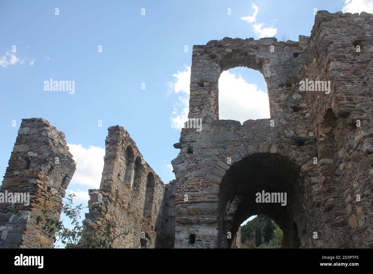 Mystras (Mistras) site du patrimoine mondial du Péloponnèse, Grèce Banque D'Images