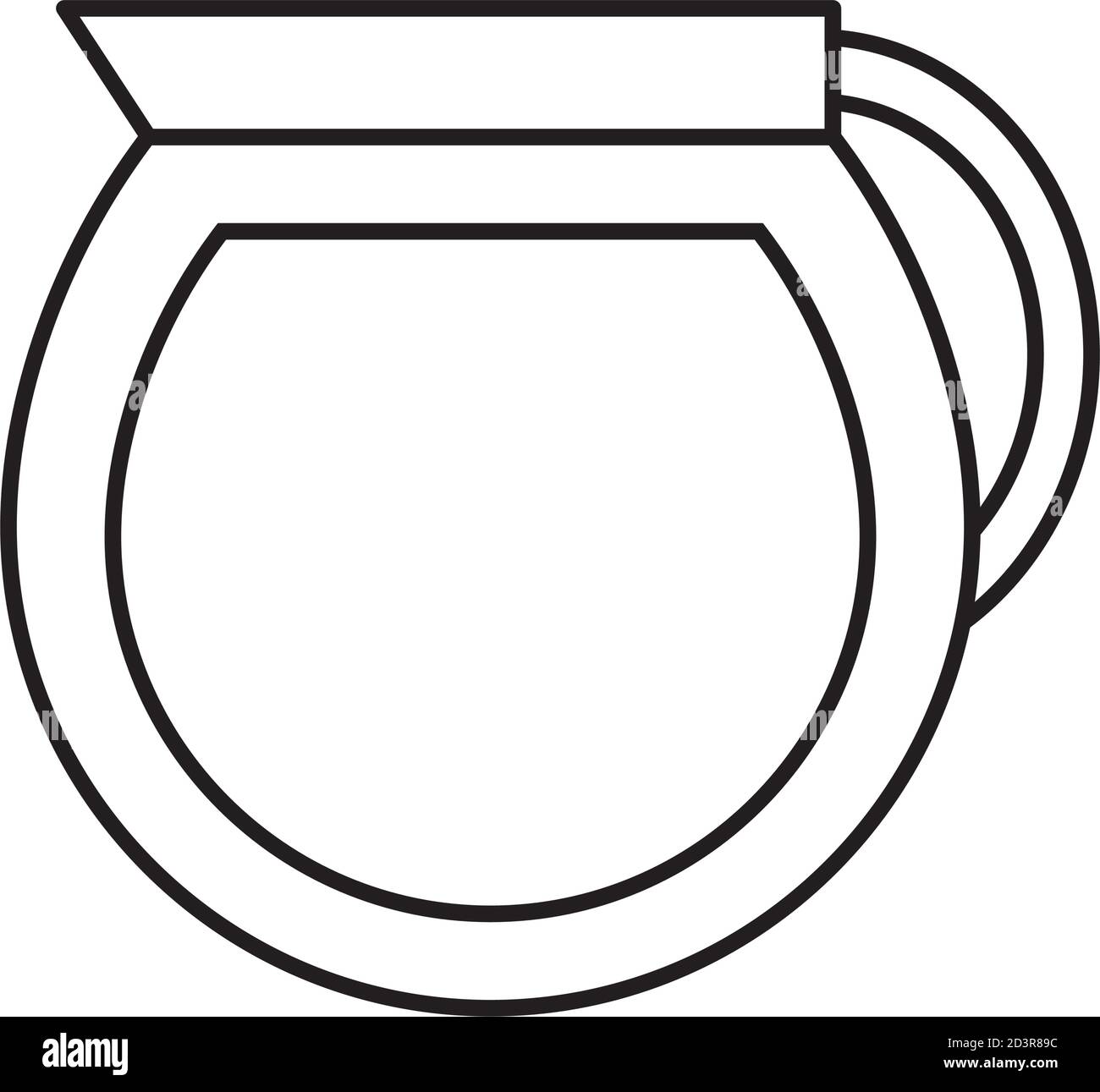 motif vectoriel de style ligne de théière Illustration de Vecteur