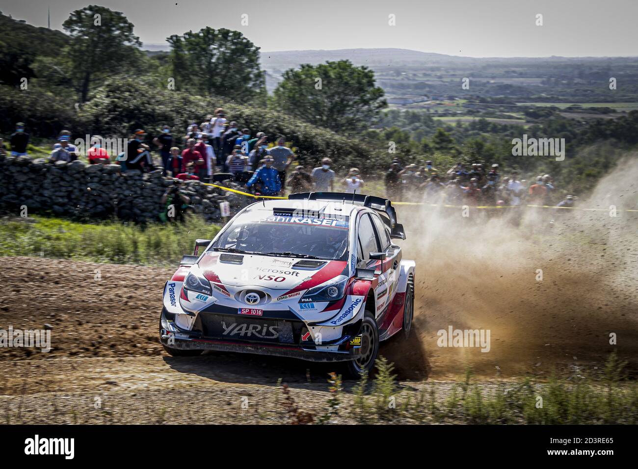 17 OGIER Sebastien (FRA), INGRASSIA Julien (FRA), Toyota Yaris WRC, Toyota Gazoo Racing WRT, action pendant le Rally Italia Sardegna 2020, 6e tour du Championnat WRC 2020 de la FIA du 8 au 11 octobre 2020 à Alghero, Sardegna en Italie - photo Maria Paulo / DPPI crédit: LM/DPPI/Paulo Maria/Alay Live News Banque D'Images