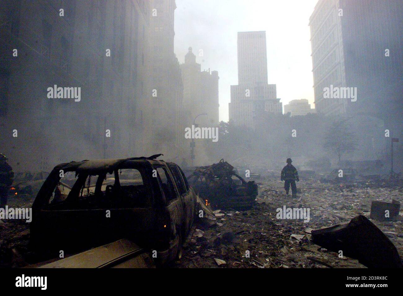 World Trade Center Attack Firefighter Banque D Image Et Photos Alamy
