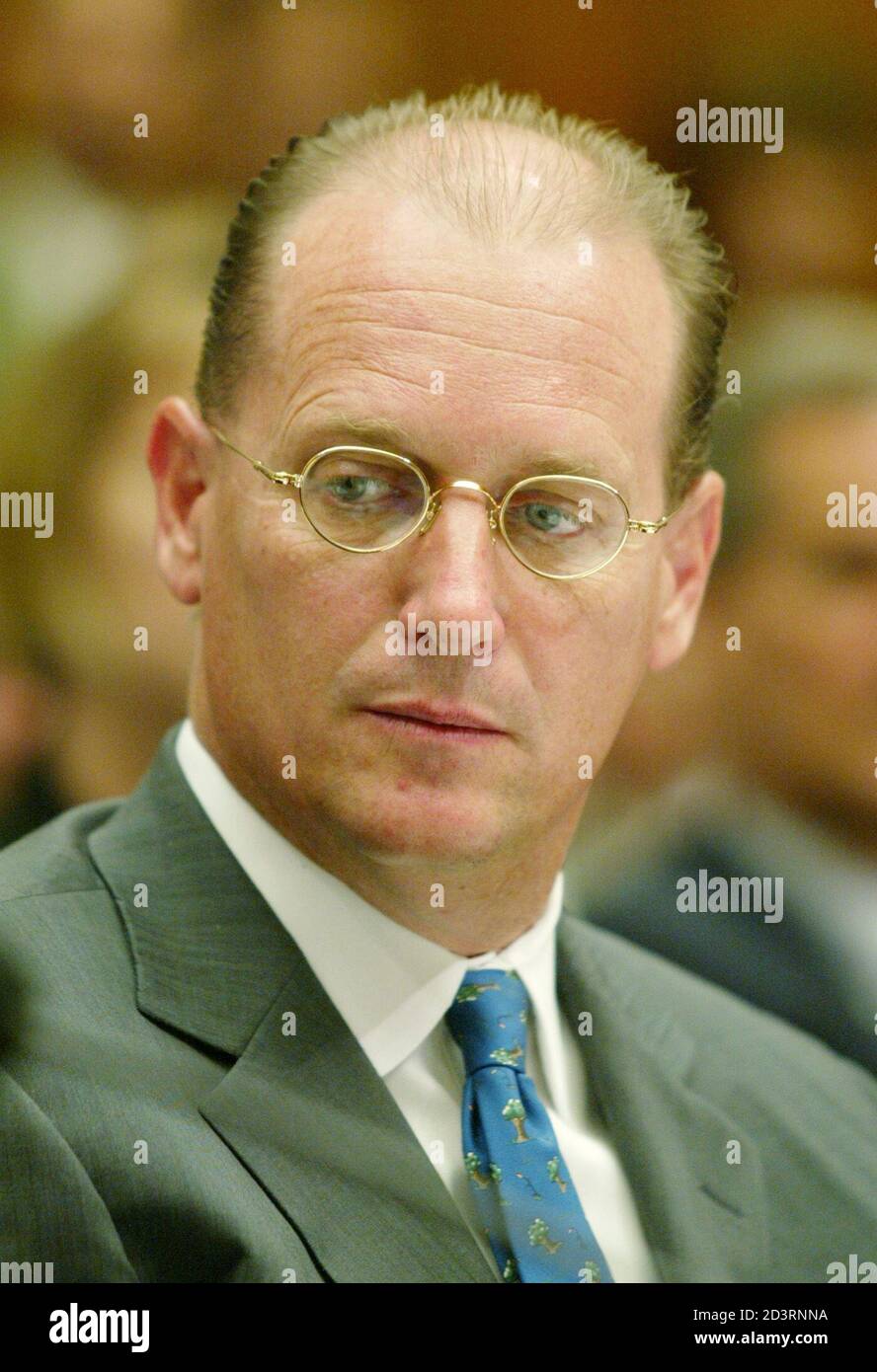 Richard Anderson, CEO of Northwest Airlines, listens to other witnesses  during the U.S. House Transportation and Infrastructure Aviation  Subcommittee hearing on the financial condition of the airline industry on  Capitol Hill in