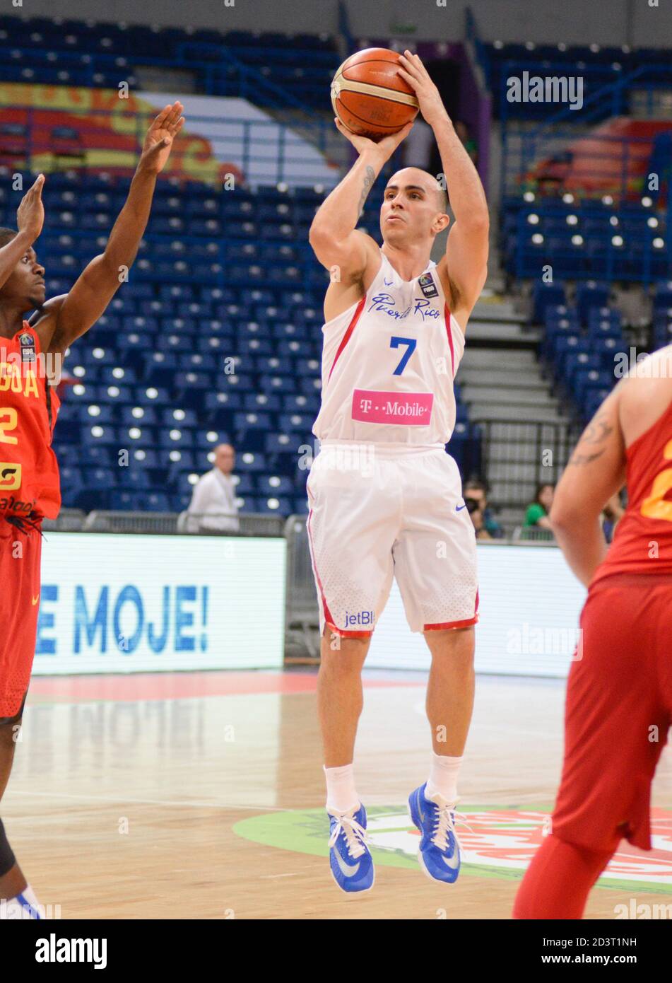 Carlos Arroyo. Équipe de basket-ball de Porto Rico. Tournoi FIBA OQT, Belgrade 2016 Banque D'Images