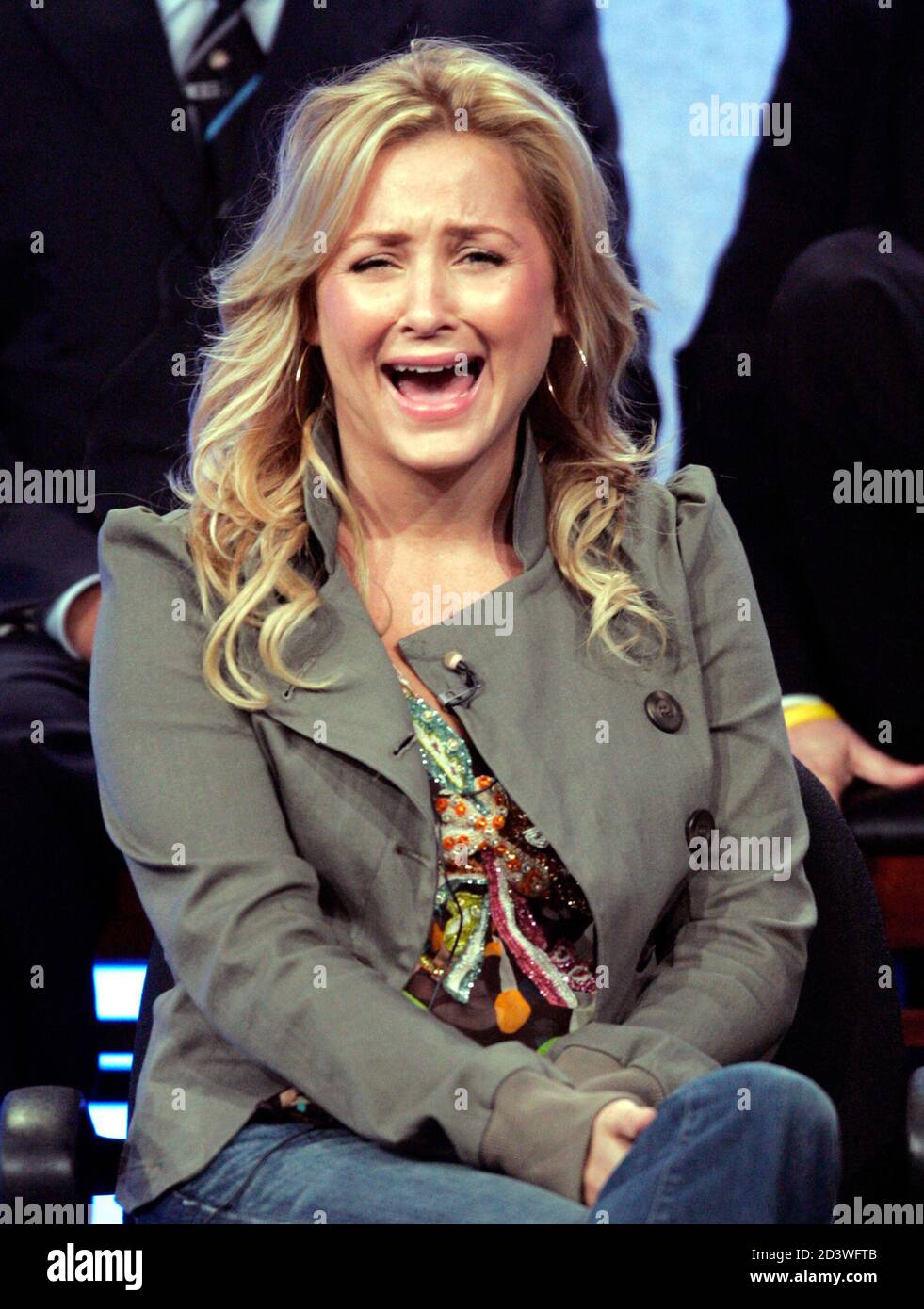 Jessica Capshaw Laughs During The Panel For The Nbc Television Show Thick And Thin At The Television Critic S Association Summer Press Tour Actress Jessica Capshaw Laughs During The Panel For The Nbc
