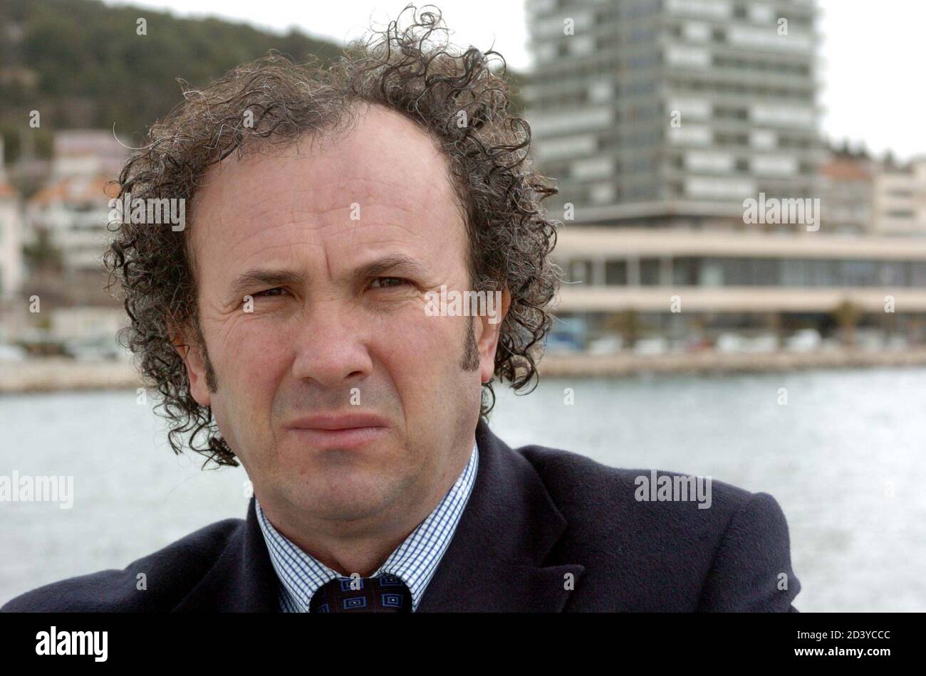 Croatian trade and tourism magnate Zeljko Kerum stands in front of a major  hotel in his native southern Adriatic city of Split, Croatia. Croatian  trade and tourism magnate Zeljko Kerum stands in