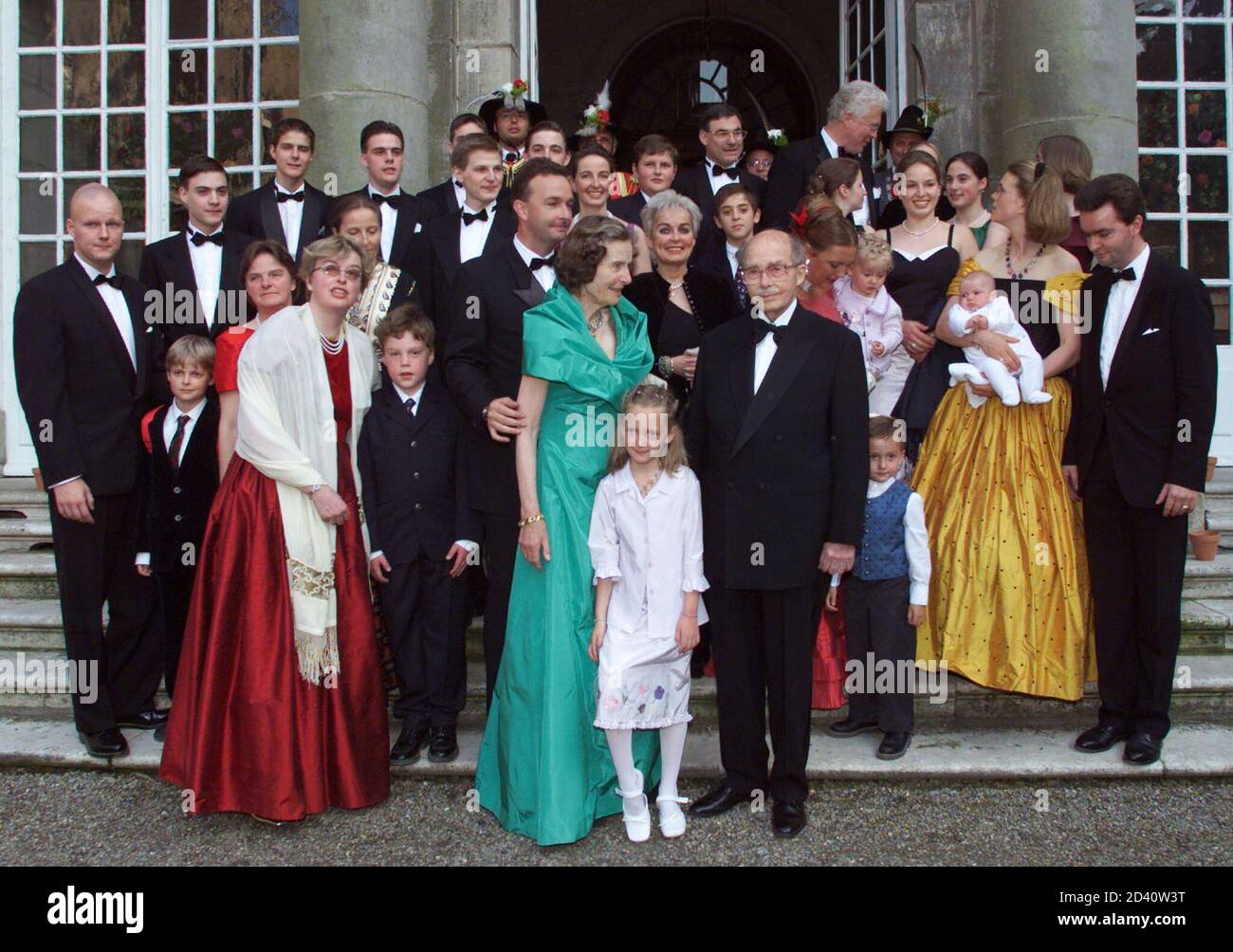 Son of last HungaroAustrian Emperor Archduke Otto von Habsburg (C left