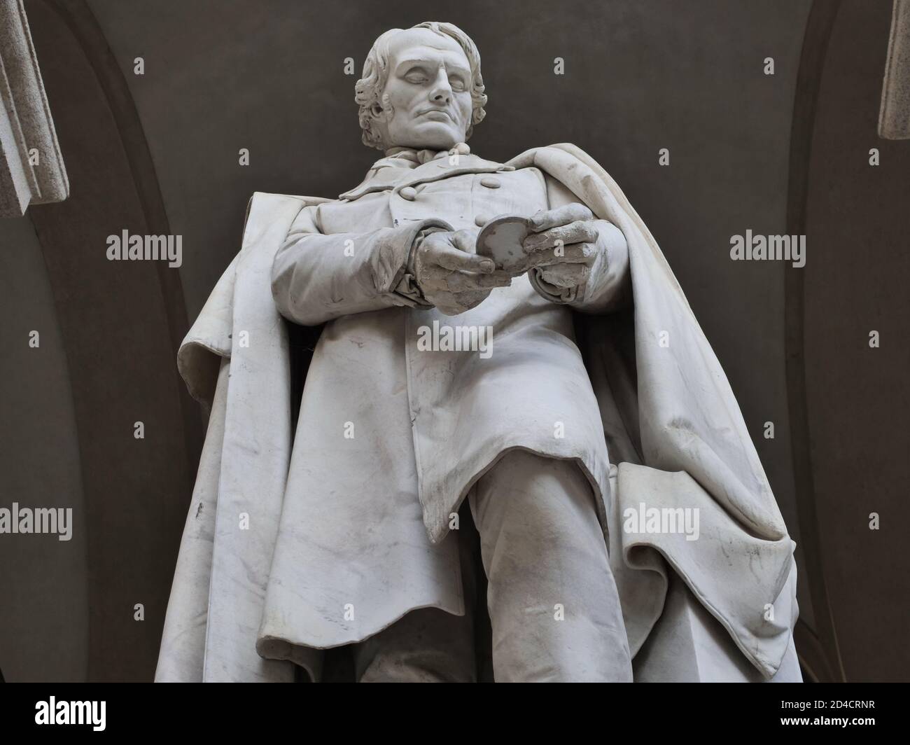 Statue de Carlo Ottavio Castiglioni, Palais Brera, Milan, Lombardie Banque D'Images