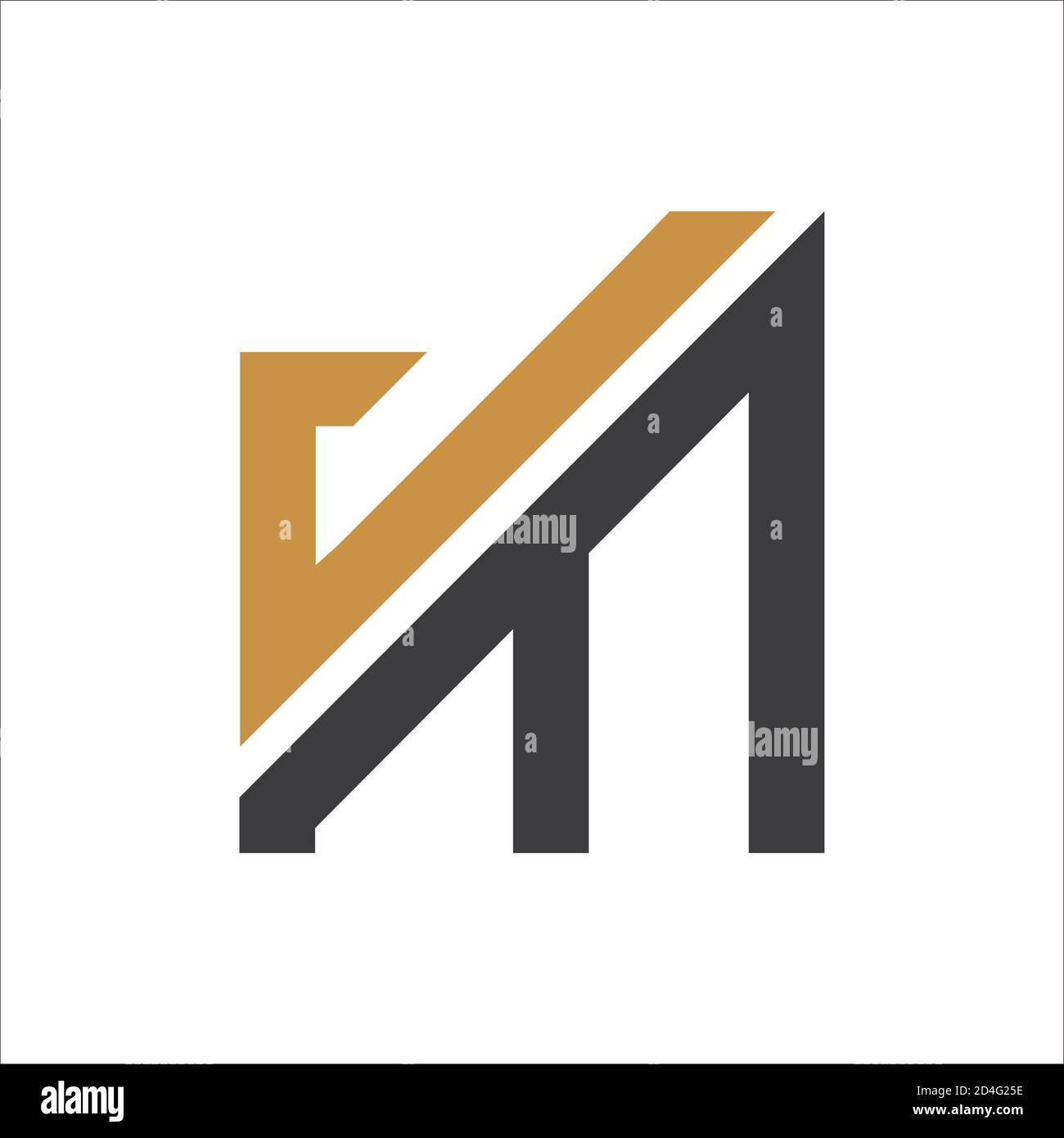 Lettre initiale logo jm ou logo mj modèle vectoriel Image Vectorielle ...