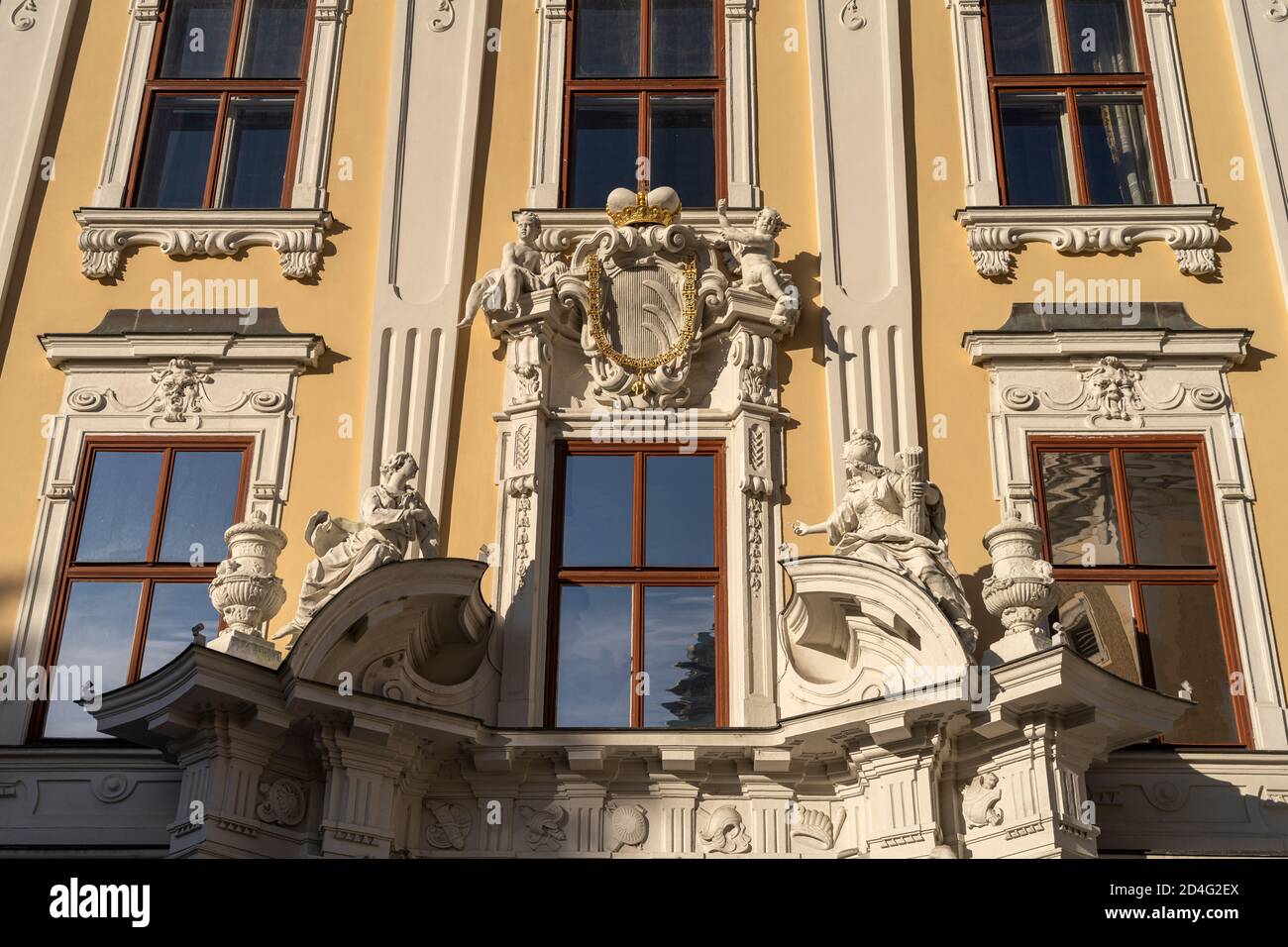 Detail Am Palais Kinsky, Wien, Österreich, Europa | Palais Kinsky detail, Vienne, Autriche, Europe Banque D'Images