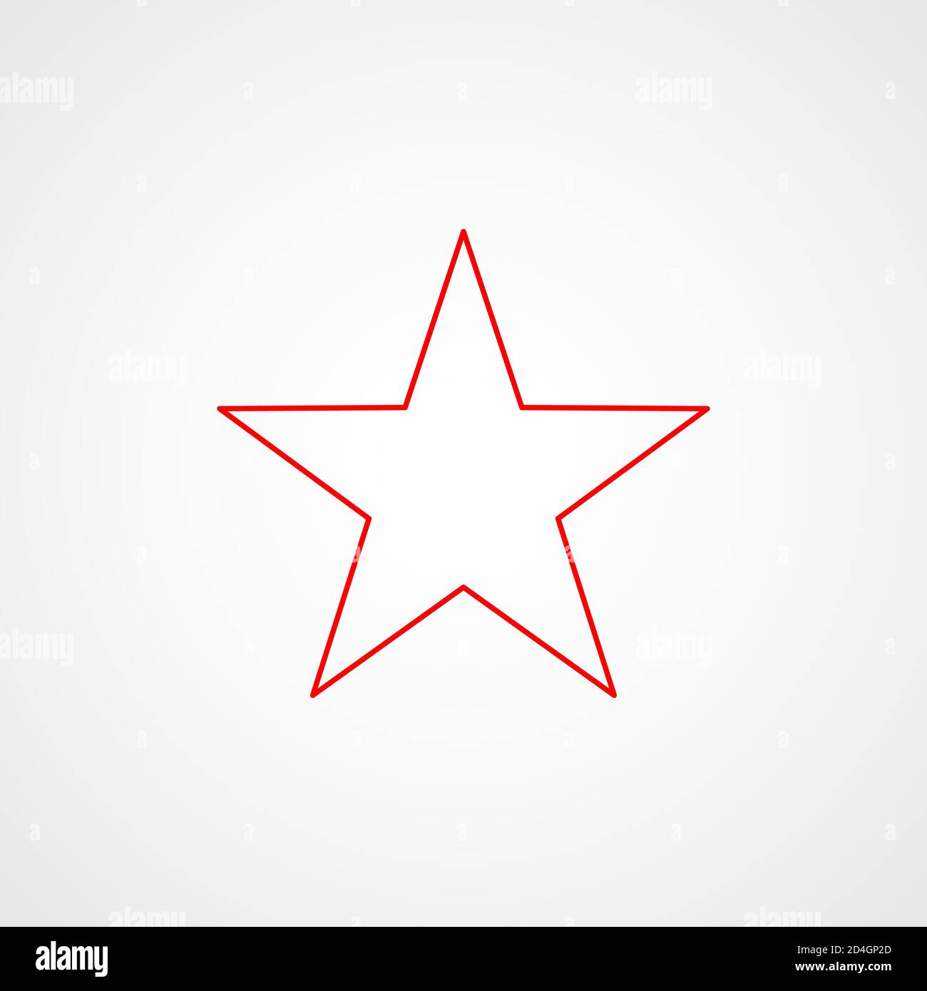 Icône linéaire du communisme. Étoile rouge. Emblème minimaliste de l'URSS. Vecteur Illustration de Vecteur