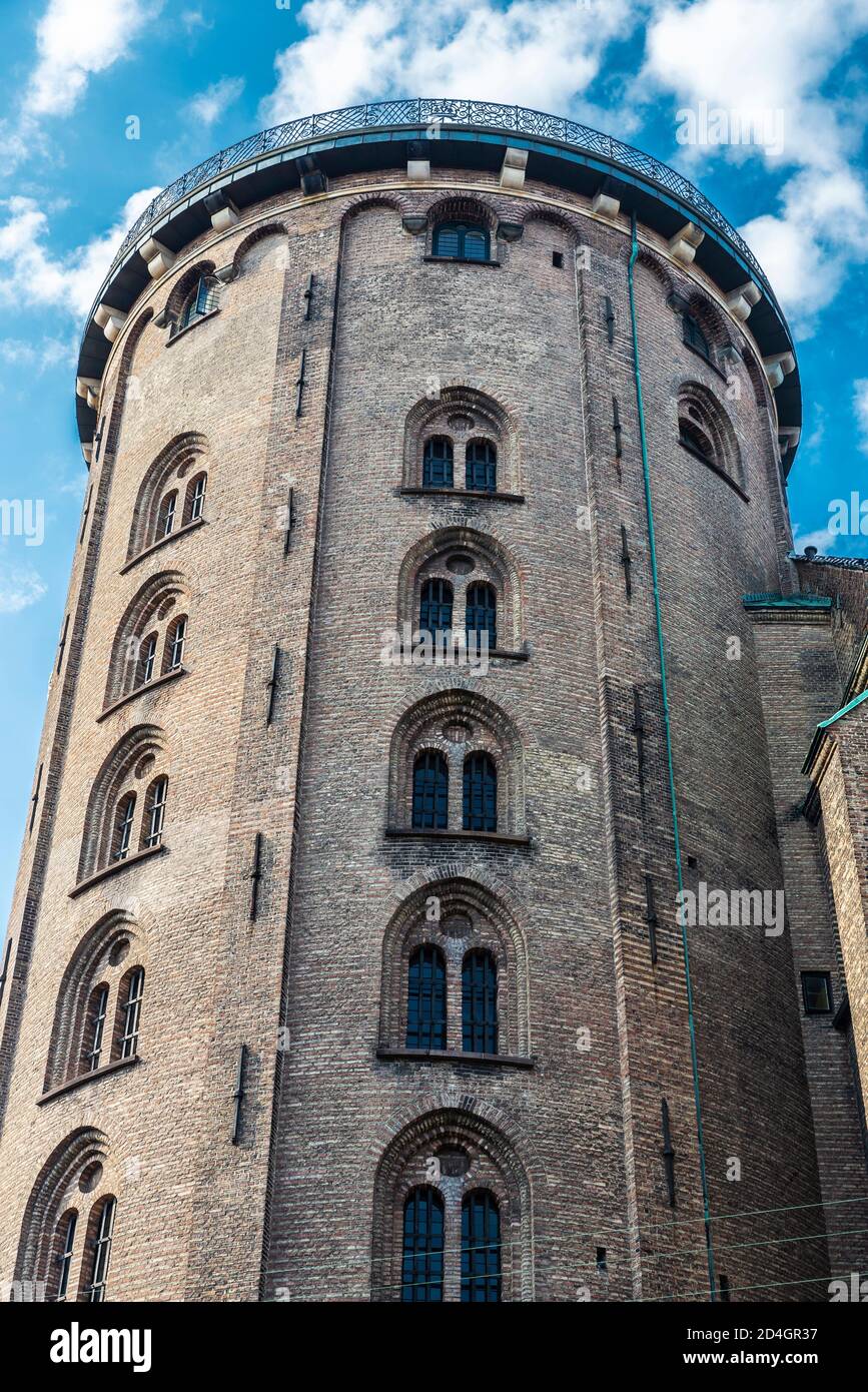 La tour ronde (Rundetårn), anciennement Stellaburgis Hafniens, est une tour située dans le centre de Copenhague, au Danemark Banque D'Images