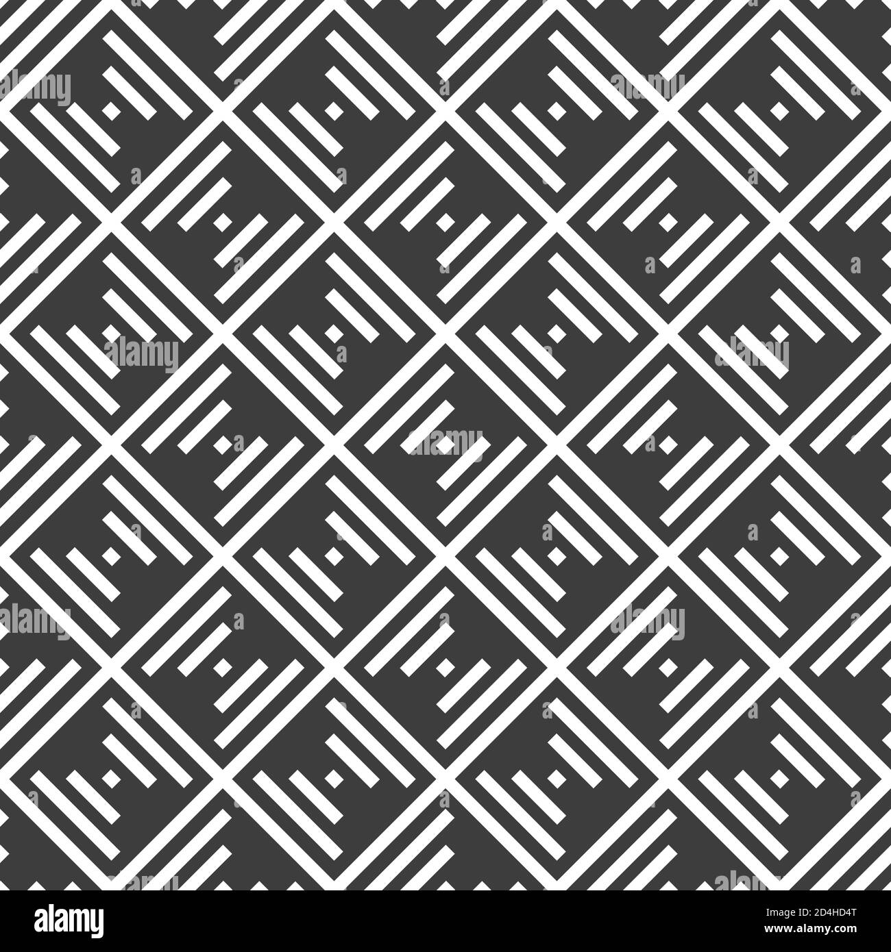 Motif losange abstrait sans couture avec lignes audacieuses, rayures à l'intérieur. Imprimé graphique minimaliste, décoration géométrique. Arrière-plan monochrome vectoriel. Illustration de Vecteur